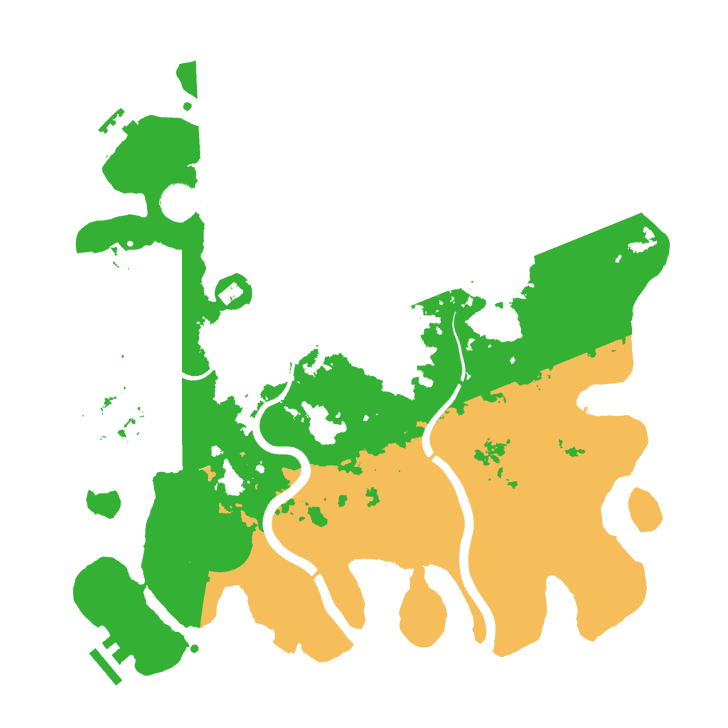 Biome Rust Map: Procedural Map, Size: 3500, Seed: 19490260