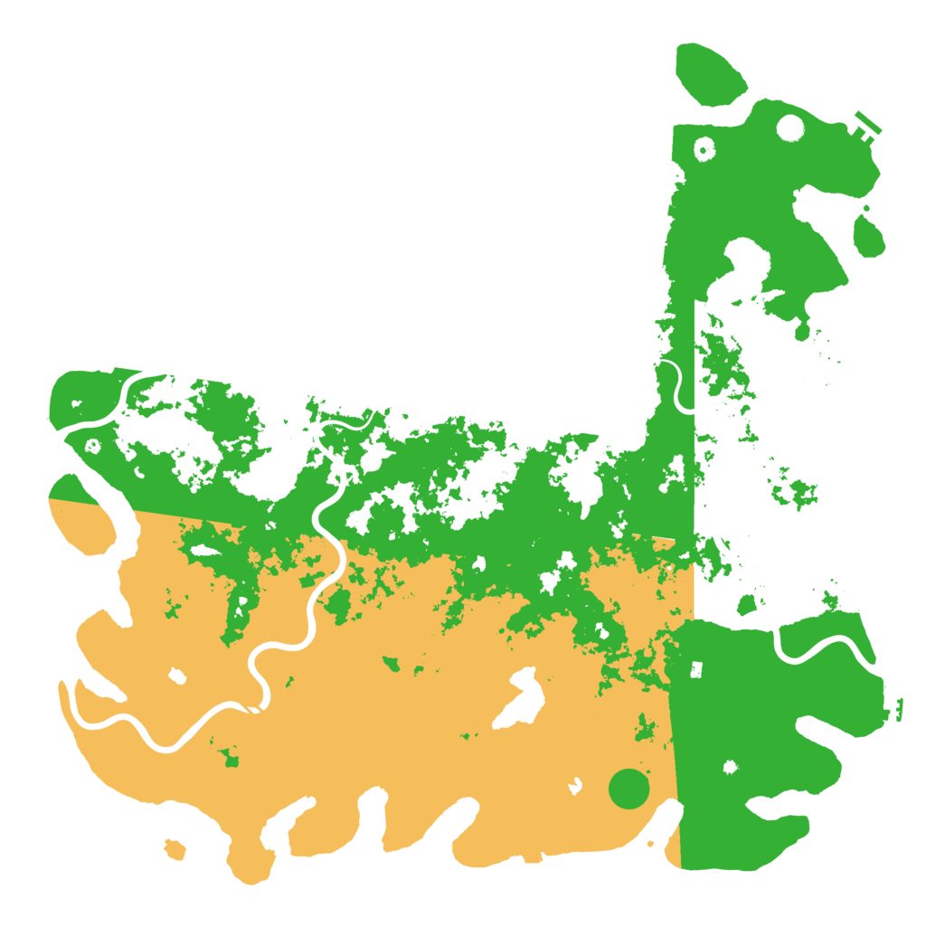 Biome Rust Map: Procedural Map, Size: 6000, Seed: 420691488