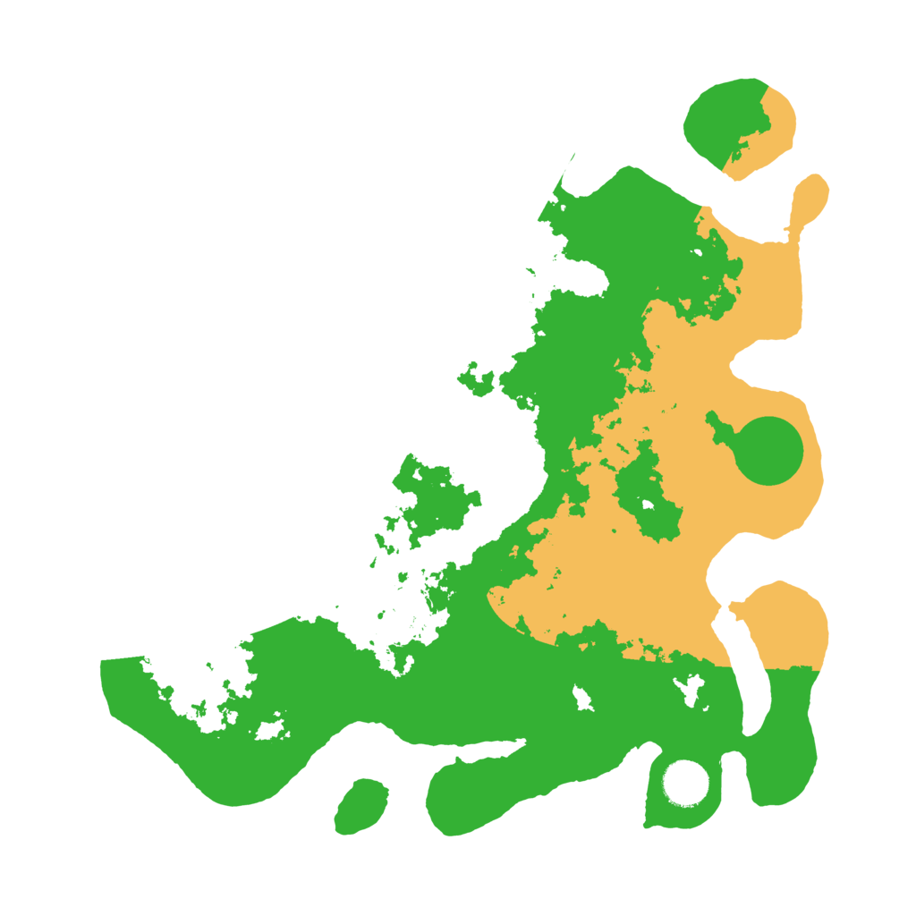 Biome Rust Map: Barren, Size: 3500, Seed: 319400042