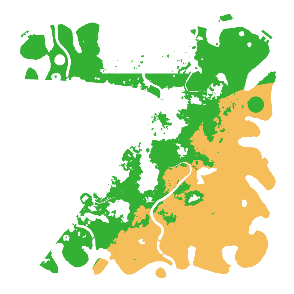 Biome Rust Map: Procedural Map, Size: 4800, Seed: 408954660
