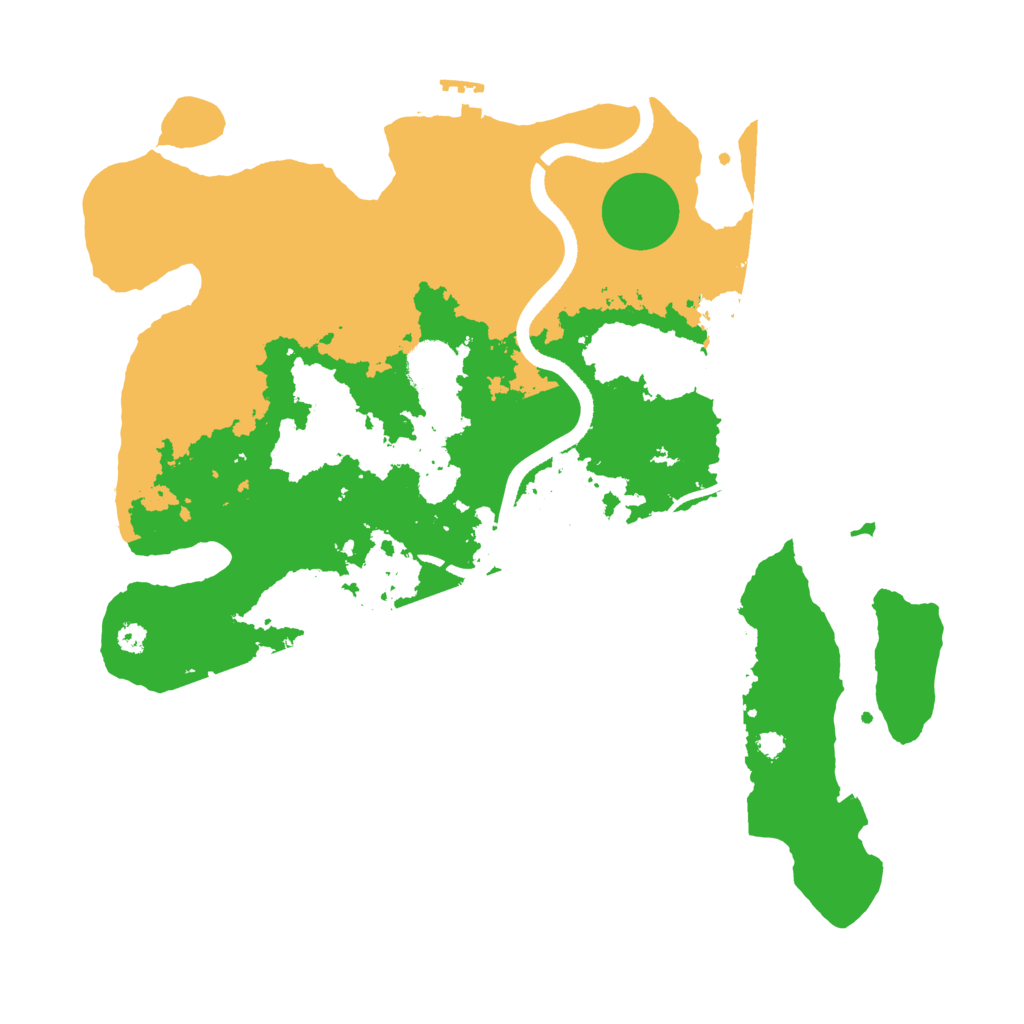 Biome Rust Map: Procedural Map, Size: 3500, Seed: 1643202593
