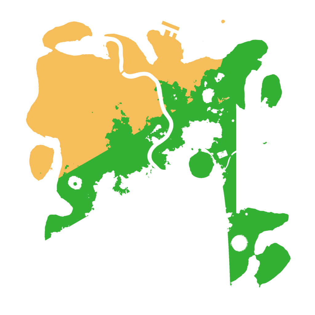 Biome Rust Map: Procedural Map, Size: 3500, Seed: 3654685