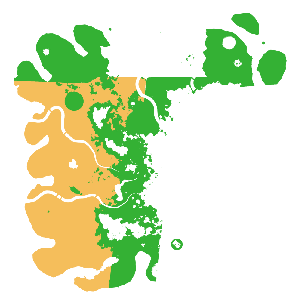 Biome Rust Map: Procedural Map, Size: 4300, Seed: 39715476