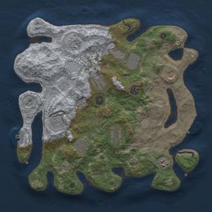 Thumbnail Rust Map: Procedural Map, Size: 3500, Seed: 1684790857, 19 Monuments