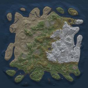 Thumbnail Rust Map: Procedural Map, Size: 4250, Seed: 389199418, 18 Monuments