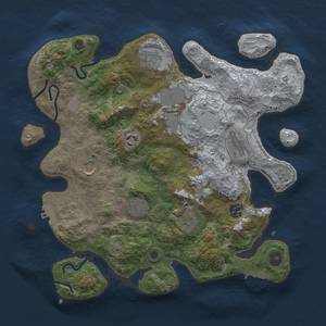 Thumbnail Rust Map: Procedural Map, Size: 3500, Seed: 65030271, 18 Monuments