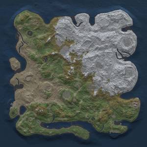 Thumbnail Rust Map: Procedural Map, Size: 4250, Seed: 871592623, 20 Monuments