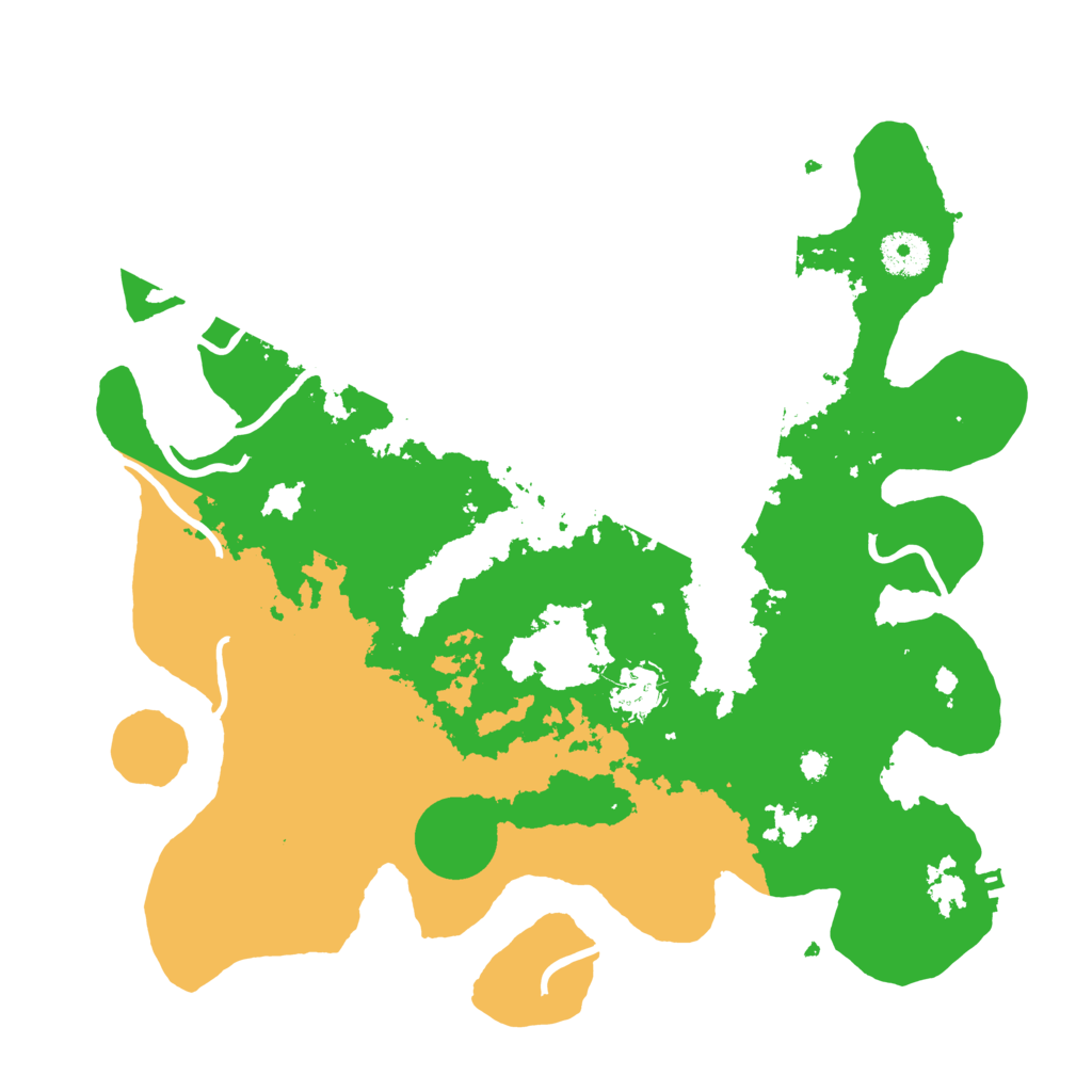 Biome Rust Map: Procedural Map, Size: 3500, Seed: 57025536