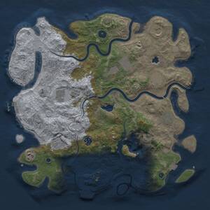 Thumbnail Rust Map: Procedural Map, Size: 4000, Seed: 7500, 15 Monuments