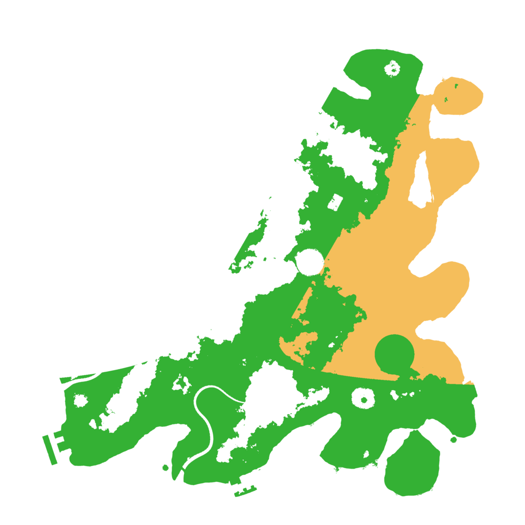 Biome Rust Map: Procedural Map, Size: 3500, Seed: 88166195