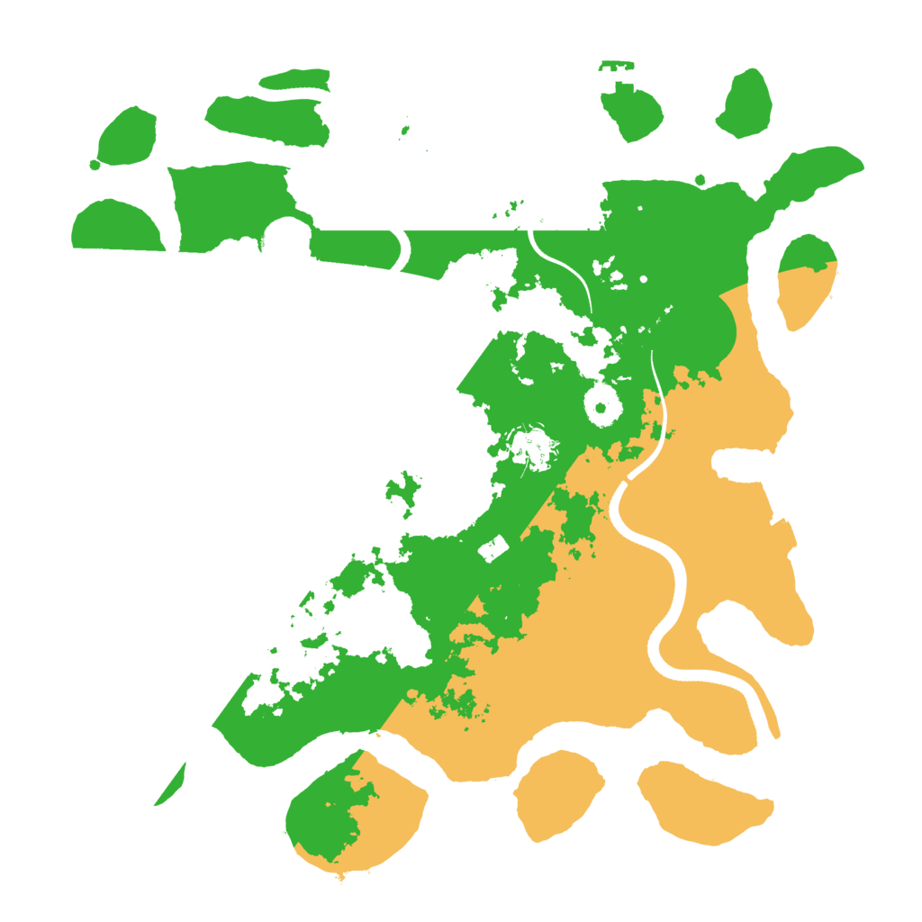 Biome Rust Map: Procedural Map, Size: 3500, Seed: 50432834