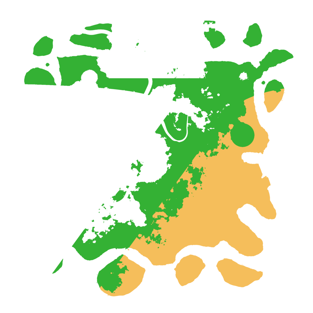 Biome Rust Map: Procedural Map, Size: 3500, Seed: 50432834