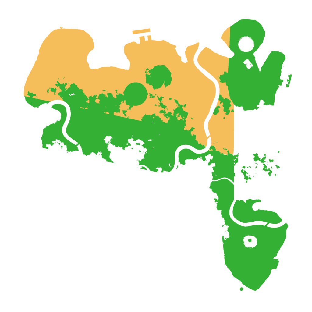Biome Rust Map: Procedural Map, Size: 3550, Seed: 94798297