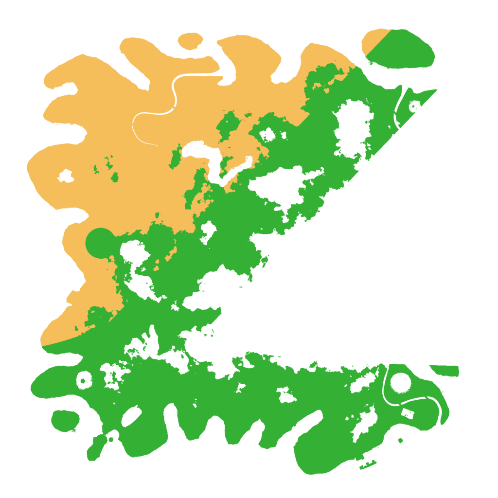 Biome Rust Map: Procedural Map, Size: 4300, Seed: 452336