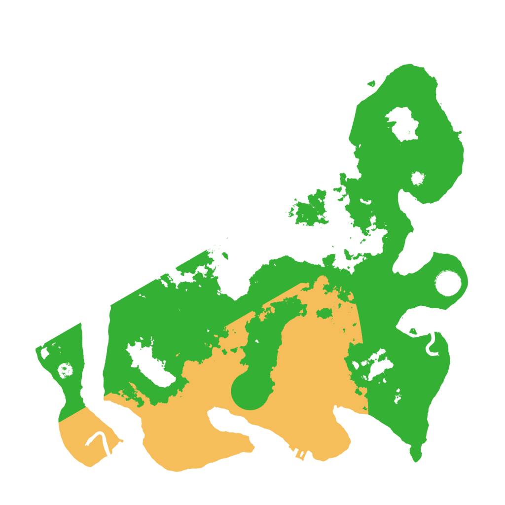 Biome Rust Map: Procedural Map, Size: 3500, Seed: 439788829