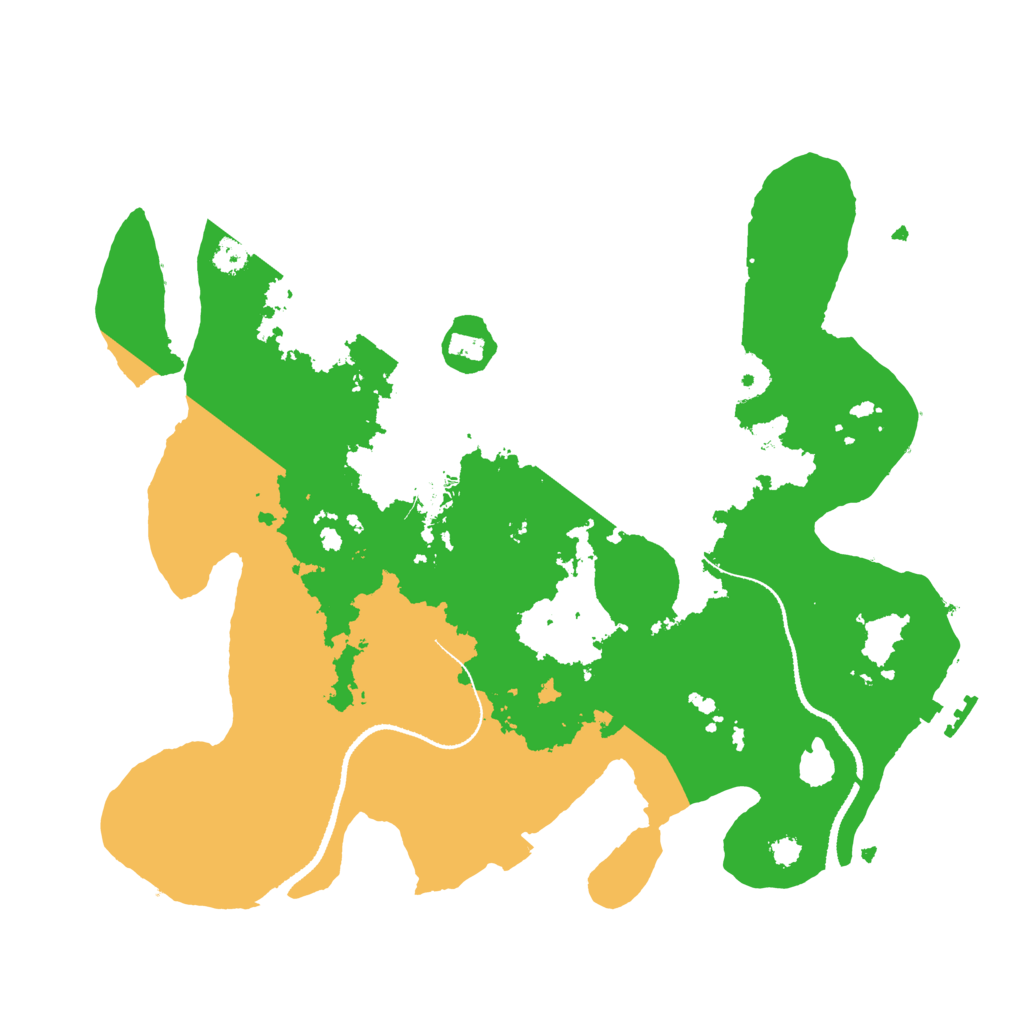 Biome Rust Map: Procedural Map, Size: 3200, Seed: 123457896