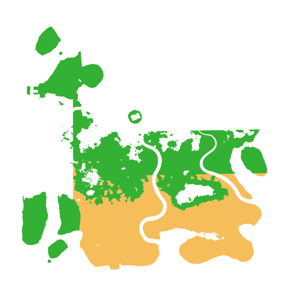 Biome Rust Map: Procedural Map, Size: 3500, Seed: 95910944