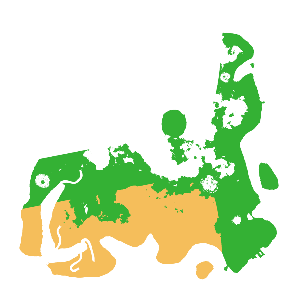 Biome Rust Map: Procedural Map, Size: 3250, Seed: 14524