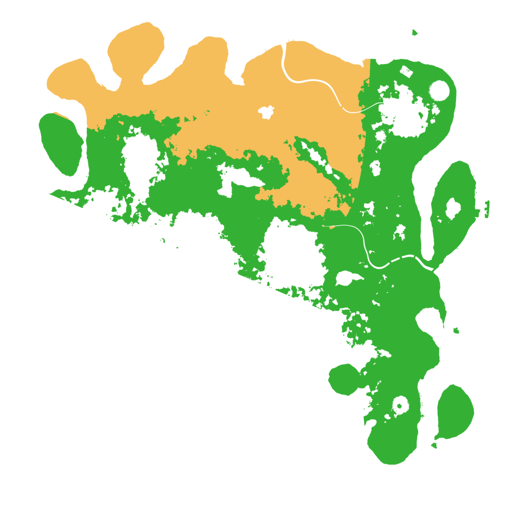 Biome Rust Map: Procedural Map, Size: 4400, Seed: 7558824