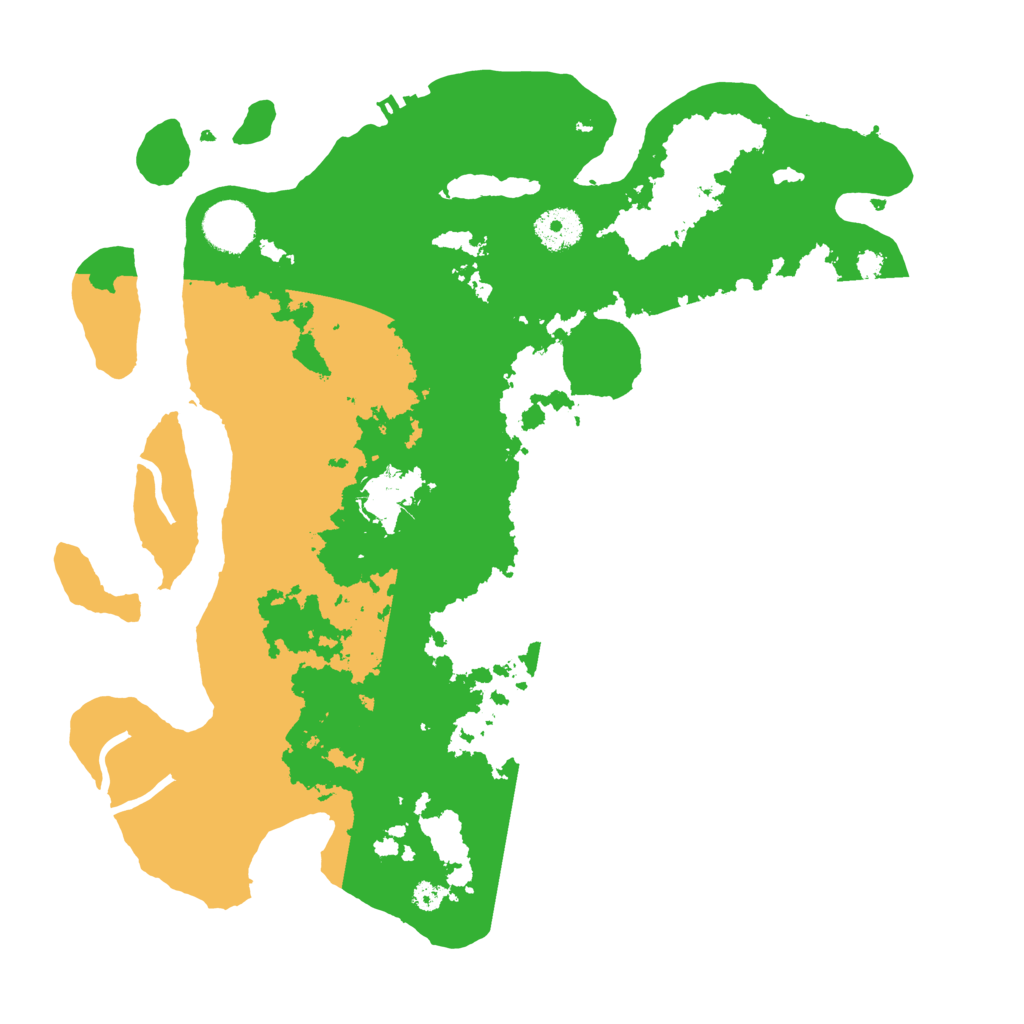 Biome Rust Map: Procedural Map, Size: 3500, Seed: 18470752