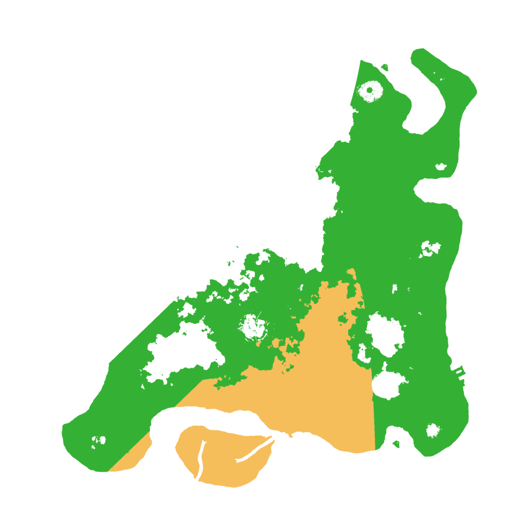 Biome Rust Map: Procedural Map, Size: 3500, Seed: 632552343