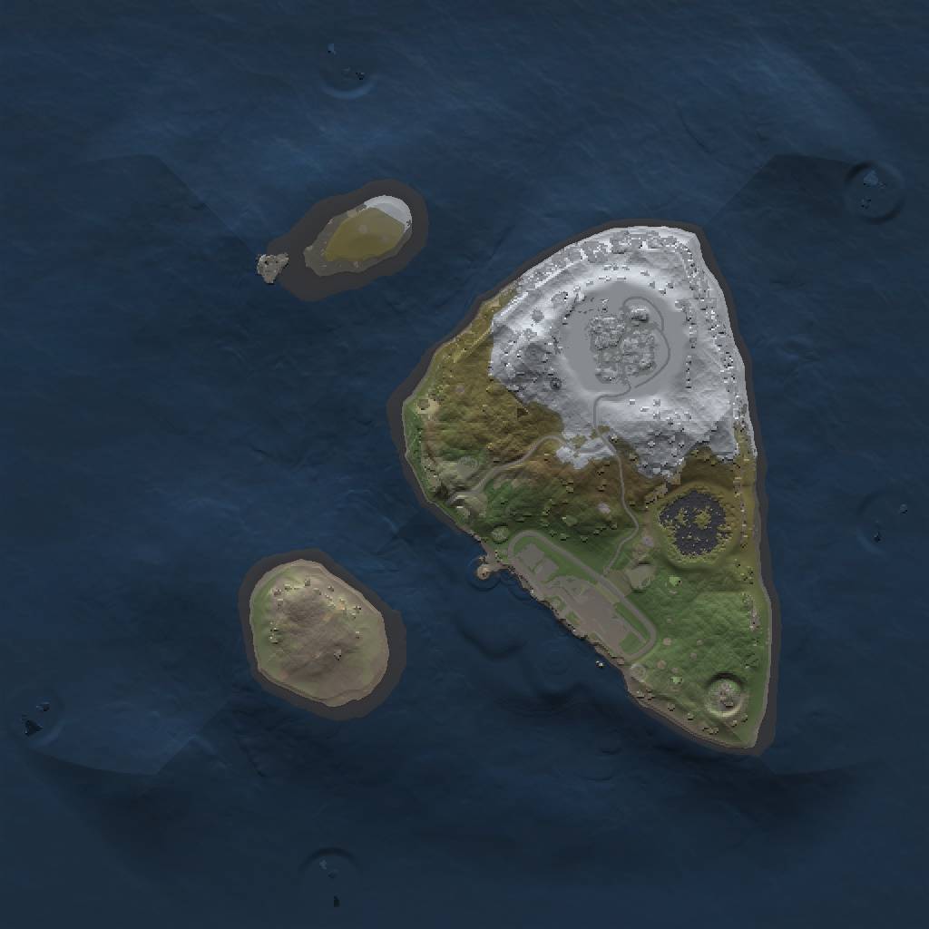 Rust Map: Procedural Map, Size: 1500, Seed: 7788554, 6 Monuments