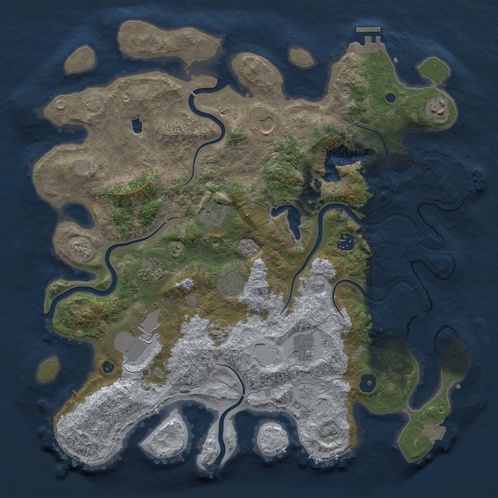 Rust Map: Procedural Map, Size: 4187, Seed: 3122022, 15 Monuments