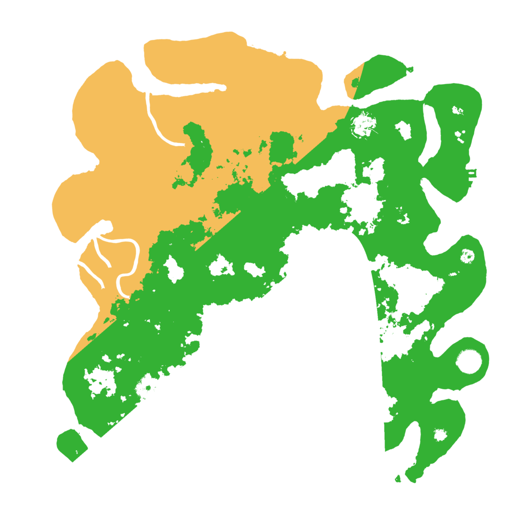 Biome Rust Map: Procedural Map, Size: 3800, Seed: 43534543