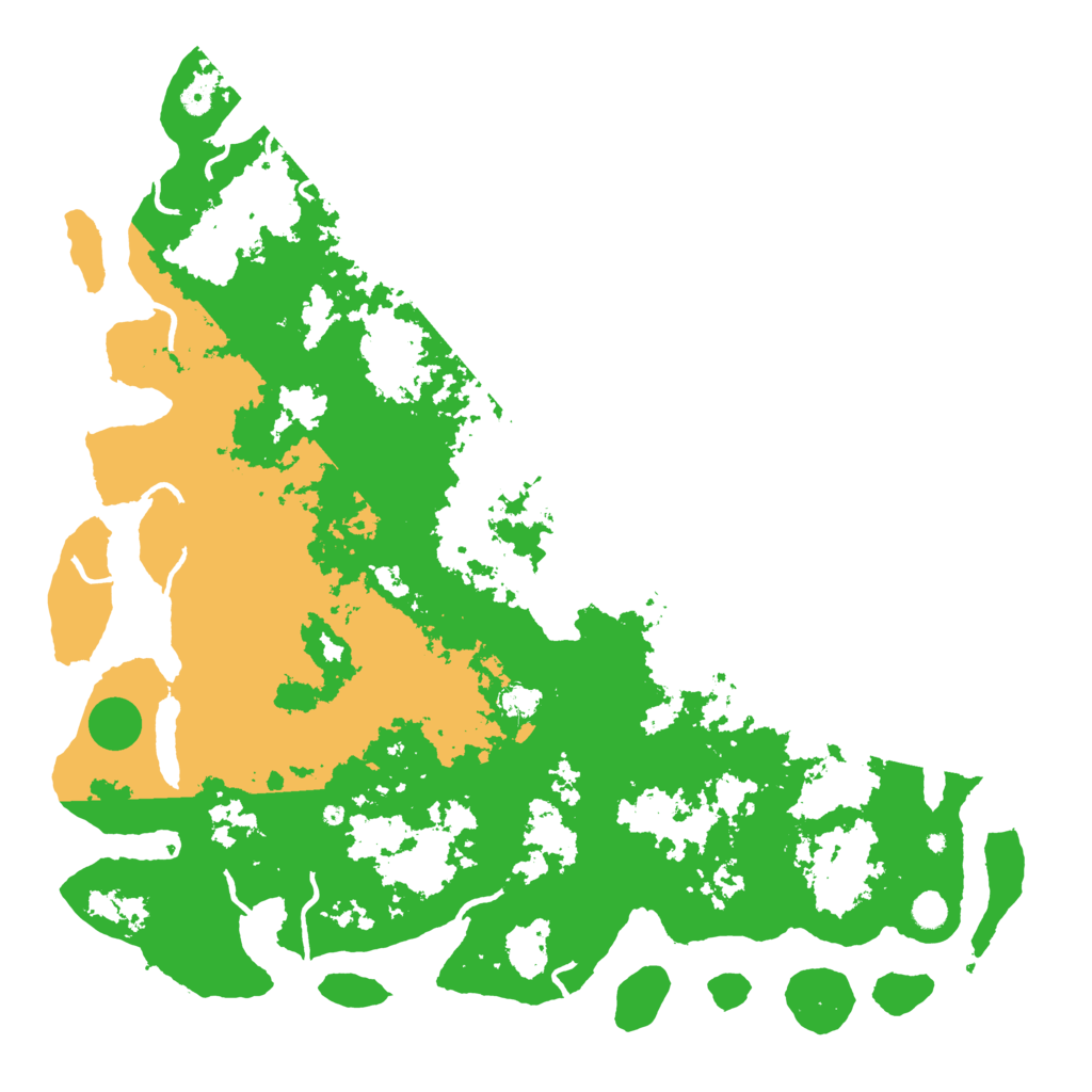 Biome Rust Map: Procedural Map, Size: 5400, Seed: 1234567890