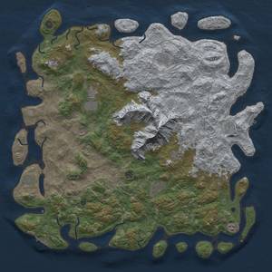 Thumbnail Rust Map: Procedural Map, Size: 5400, Seed: 1234567890, 20 Monuments