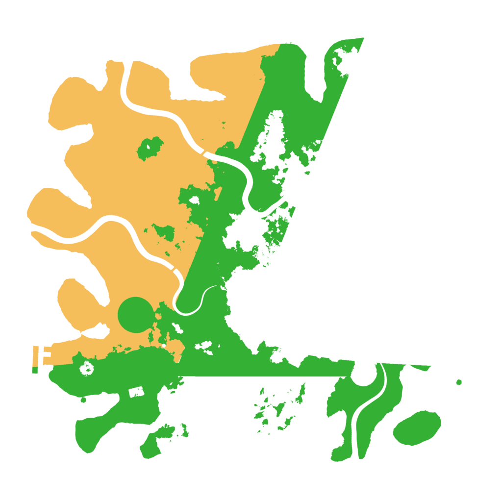 Biome Rust Map: Procedural Map, Size: 3700, Seed: 10312