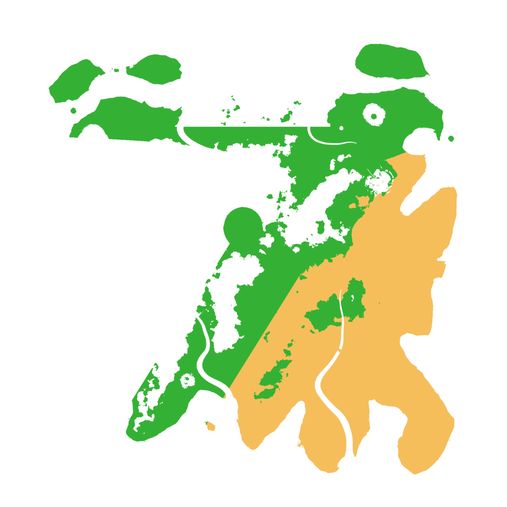 Biome Rust Map: Procedural Map, Size: 3500, Seed: 54418038