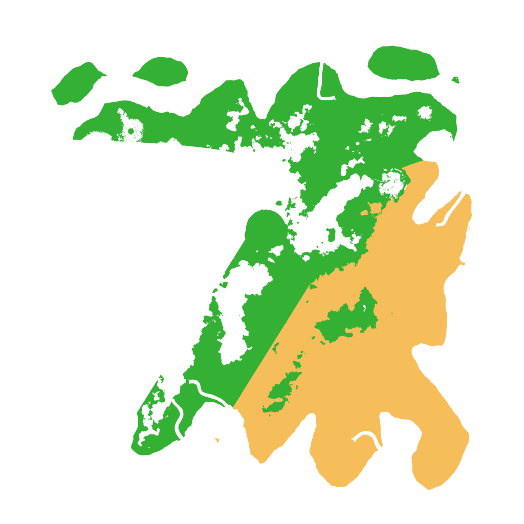 Biome Rust Map: Procedural Map, Size: 3500, Seed: 54418038