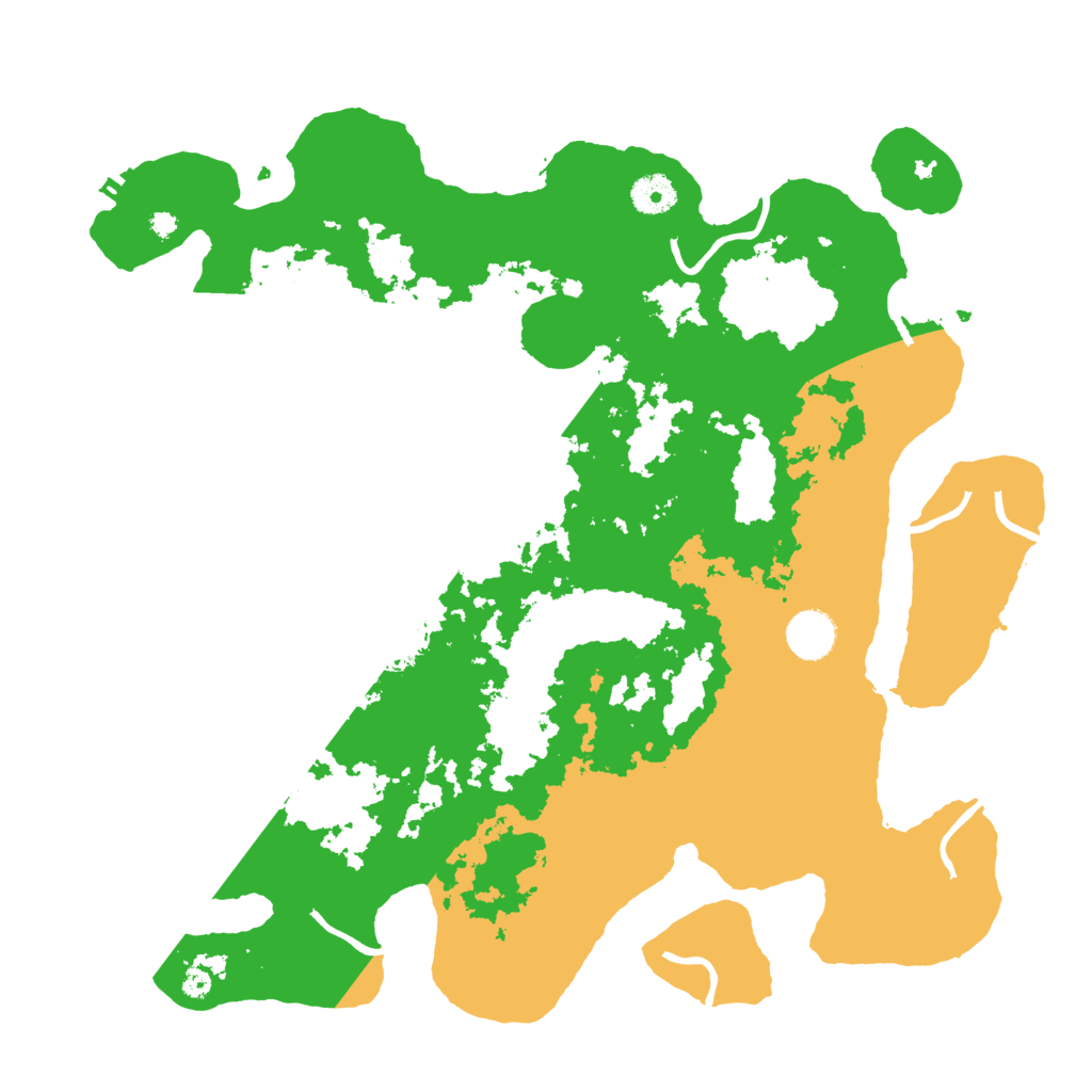 Biome Rust Map: Procedural Map, Size: 3889, Seed: 195893883