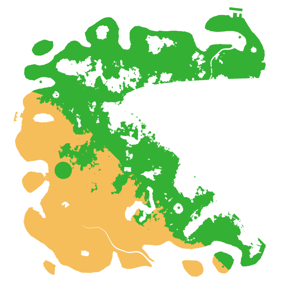 Biome Rust Map: Procedural Map, Size: 4500, Seed: 1607079363