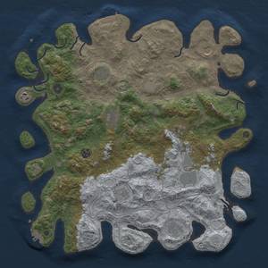 Thumbnail Rust Map: Procedural Map, Size: 4250, Seed: 11837022, 20 Monuments