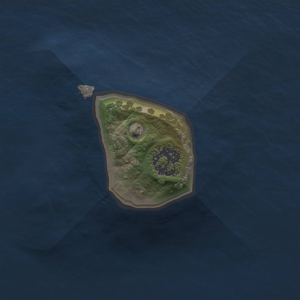 Rust Map: Procedural Map, Size: 1000, Seed: 748232, 3 Monuments