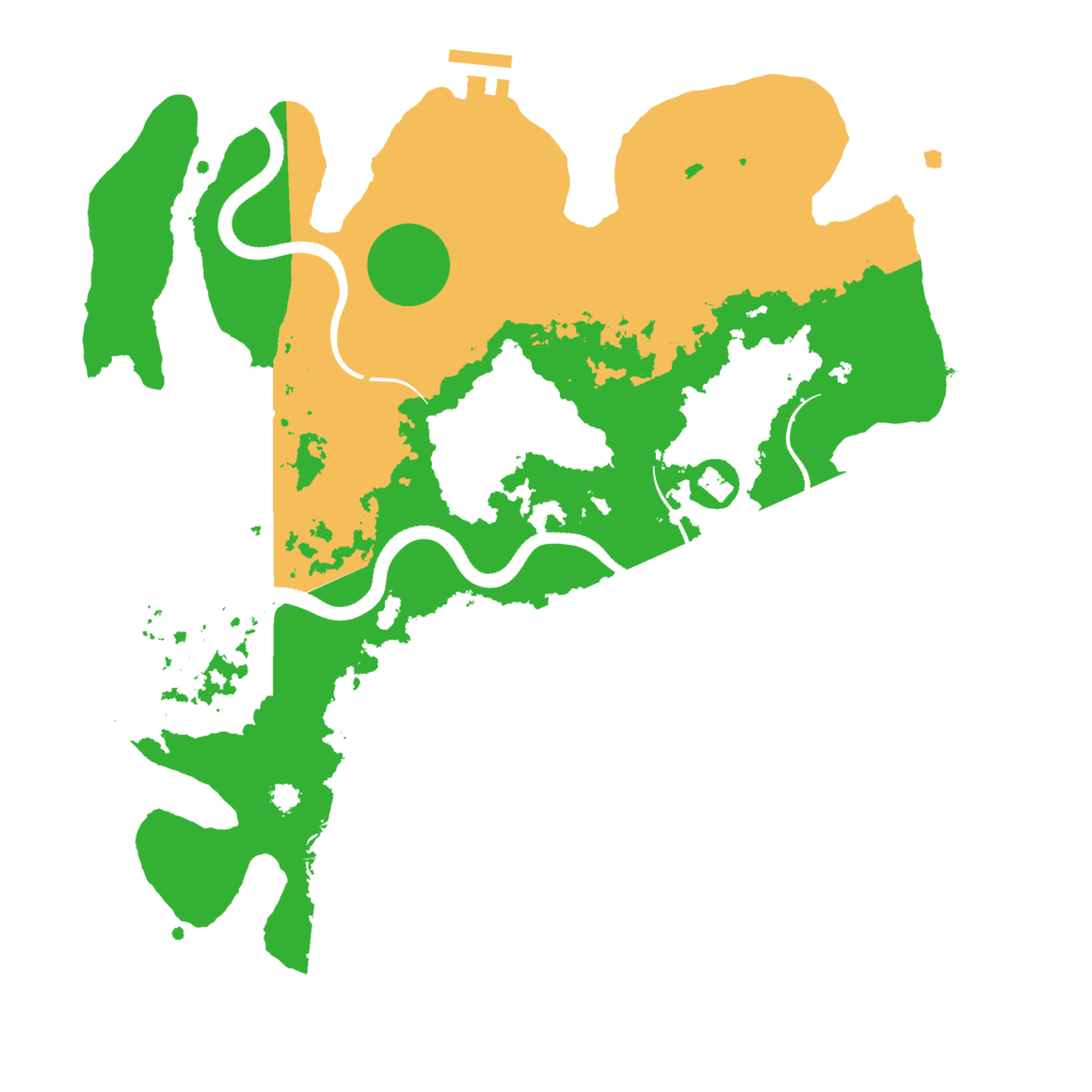 Biome Rust Map: Procedural Map, Size: 3500, Seed: 31609821