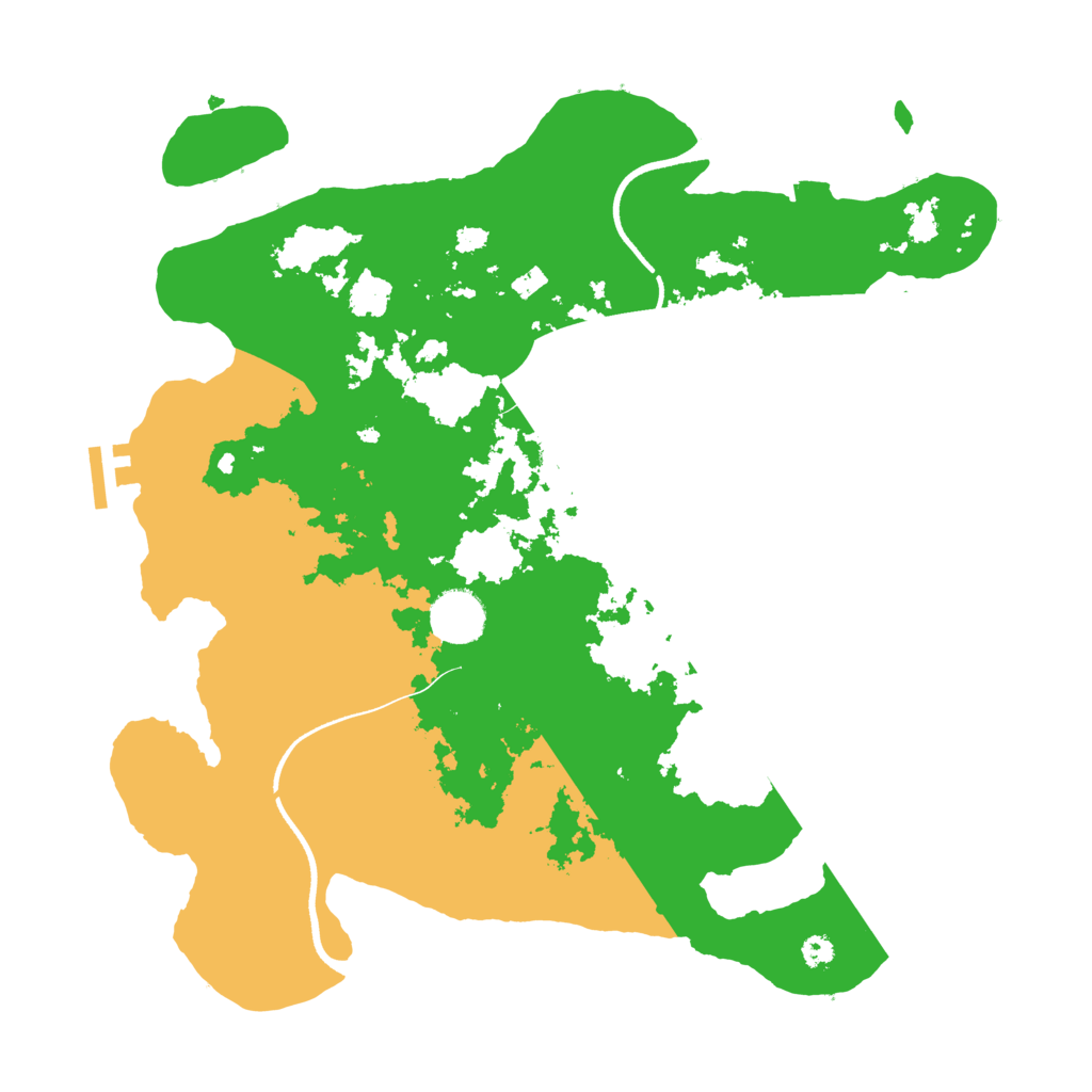 Biome Rust Map: Procedural Map, Size: 3550, Seed: 661281