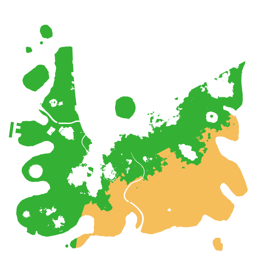 Biome Rust Map: Procedural Map, Size: 3500, Seed: 845127