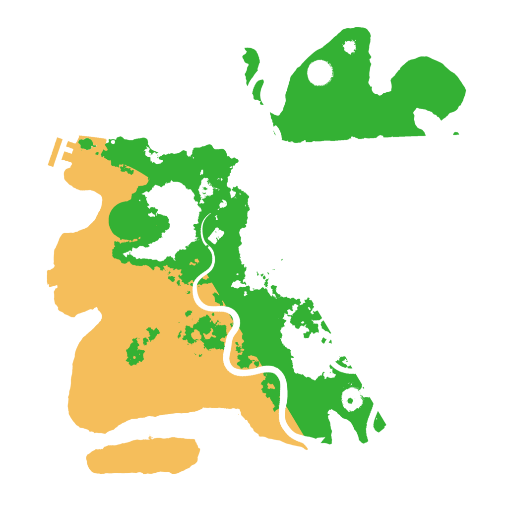 Biome Rust Map: Procedural Map, Size: 3500, Seed: 69846201