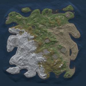 Thumbnail Rust Map: Procedural Map, Size: 4000, Seed: 359109520, 19 Monuments