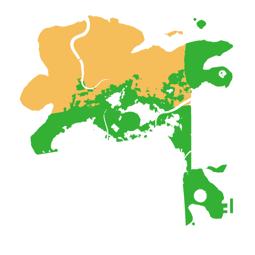 Biome Rust Map: Procedural Map, Size: 3500, Seed: 578705996
