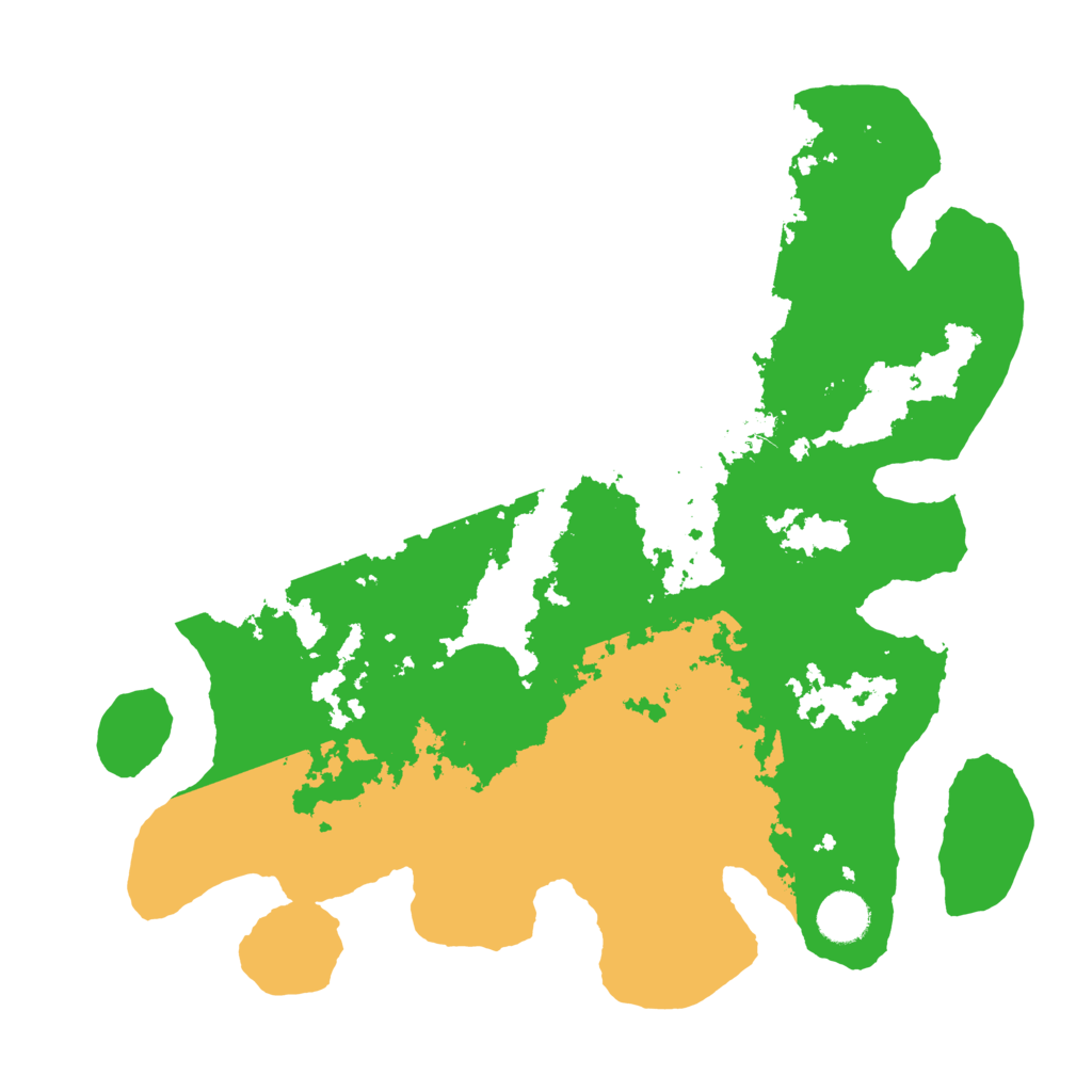 Biome Rust Map: Barren, Size: 3700, Seed: 2345