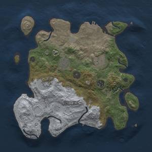 Thumbnail Rust Map: Procedural Map, Size: 3000, Seed: 1726898764, 13 Monuments