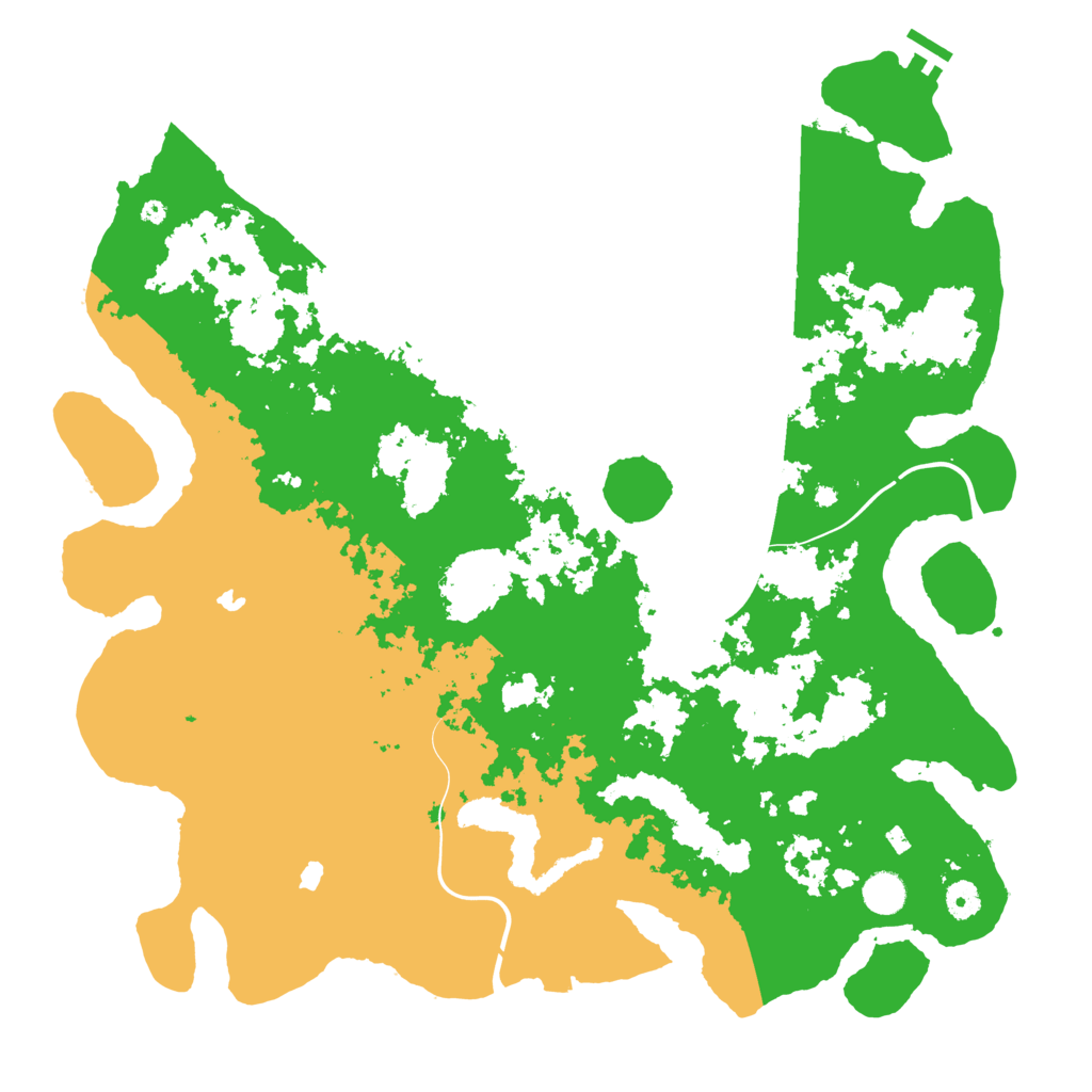 Biome Rust Map: Procedural Map, Size: 4500, Seed: 23465