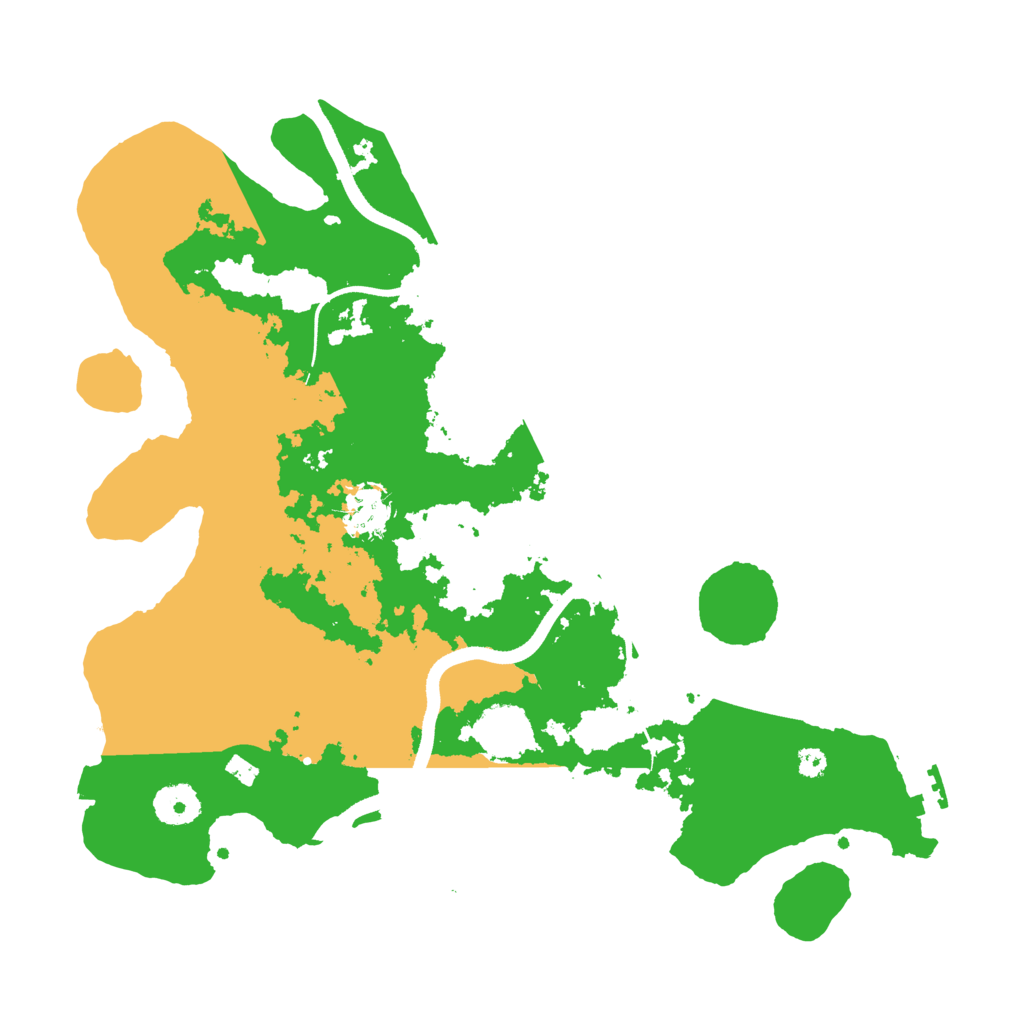 Biome Rust Map: Procedural Map, Size: 3500, Seed: 208024470