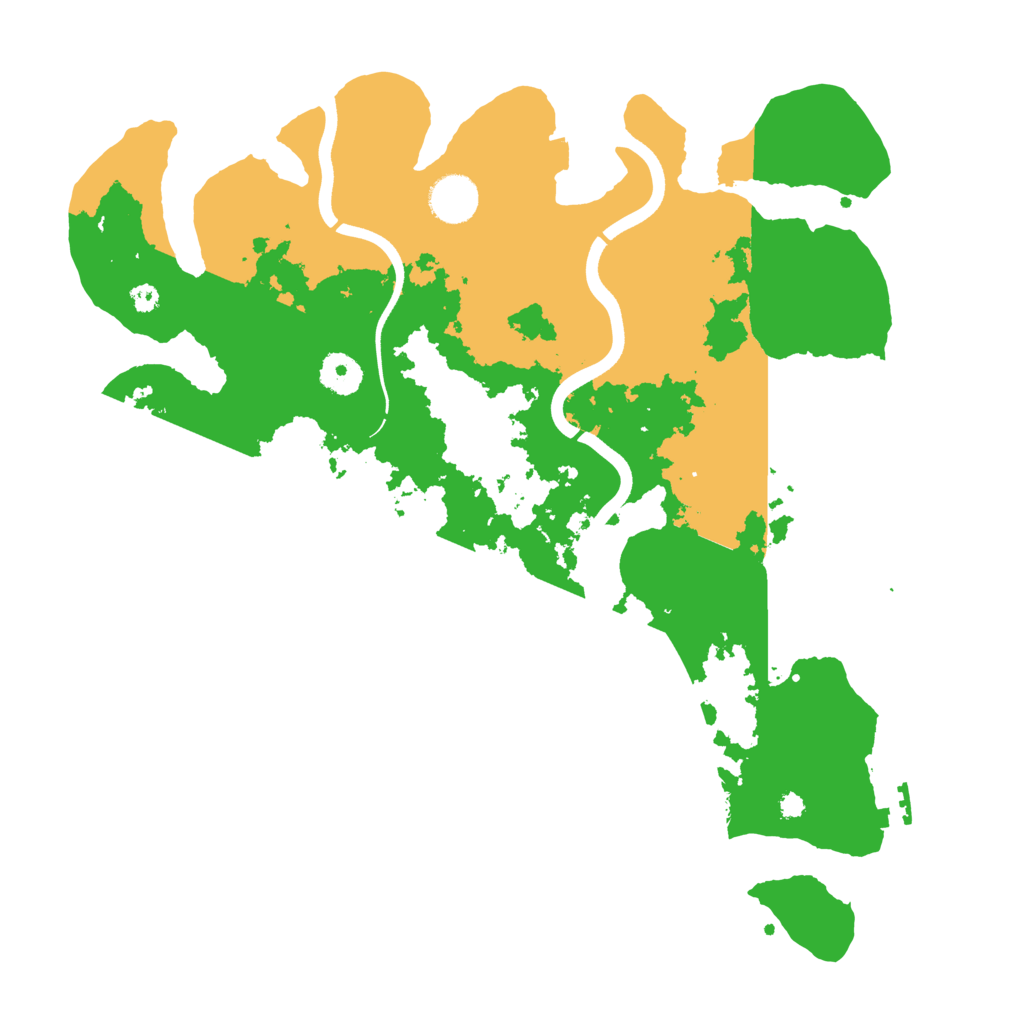 Biome Rust Map: Procedural Map, Size: 3700, Seed: 2037432564