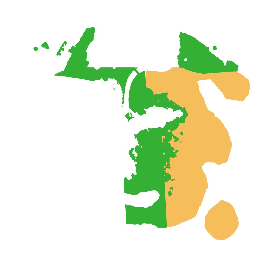 Biome Rust Map: Procedural Map, Size: 2500, Seed: 7624831