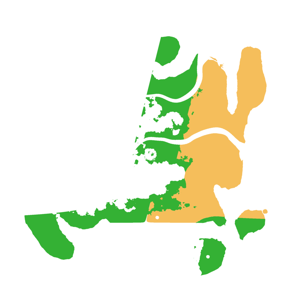 Biome Rust Map: Procedural Map, Size: 2500, Seed: 14267